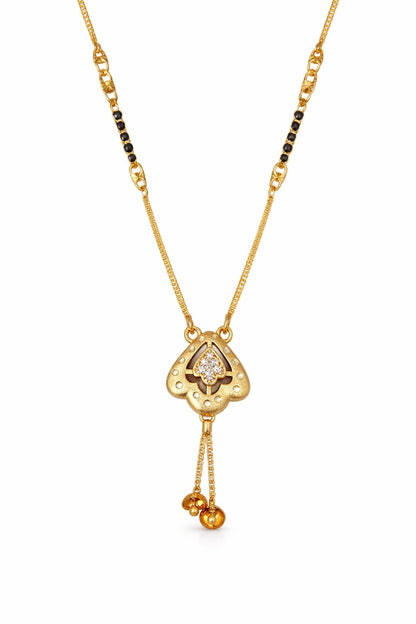 Mangalsutra Gold Plated and American Diamond