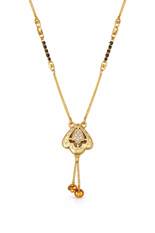 Mangalsutra Gold Plated and American Diamond