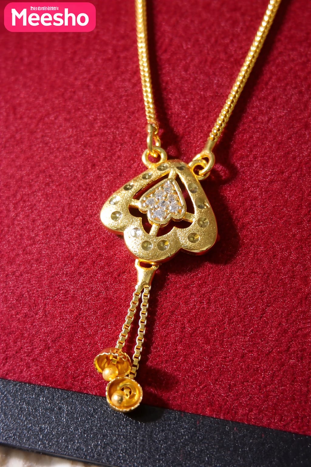 Mangalsutra Gold Plated and American Diamond