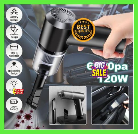 Handheld Vacuum Car Cleaner Air Duster Wireless Rechargeable